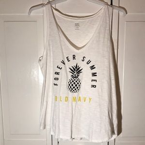 White Old Navy Tank